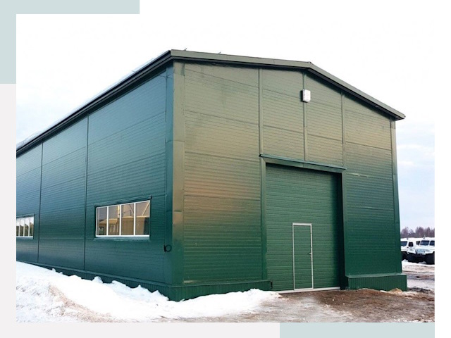 Двускатные ангары в Ярославле