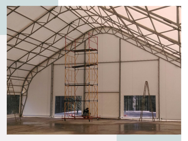 Шатровые ангары в Ярославле